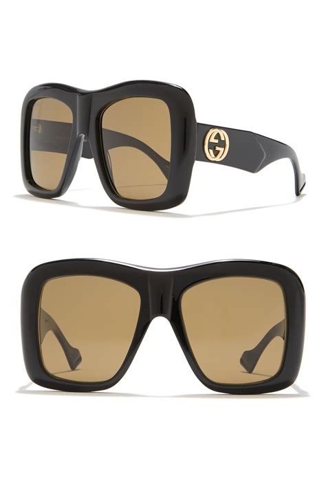 gucci sunglasses oversize|Gucci unisex fashion 54mm sunglasses.